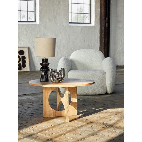 Okrągły stolik w dekorze jodły w naturalnym kolorze ø 80 cm Alden – Bloomingville-image-3