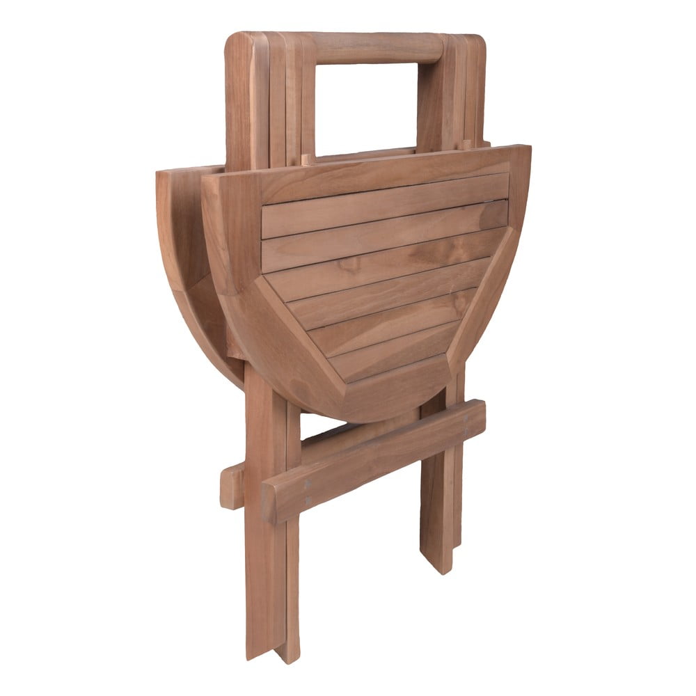 Okrągły stół ogrodowy z litego drewna tekowego ø 50 cm Luang – Garden Pleasure (zdjęcie 3)