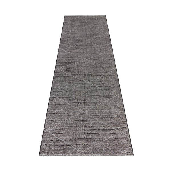Antracytowo-szary chodnik Elle Decoration Curious Blois, 77x200 cm-image-2