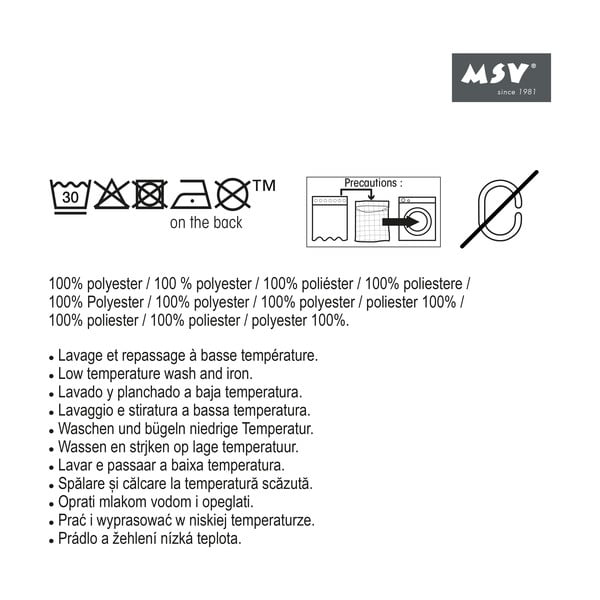 Zasłona prysznicowa 180x200 cm Nyala – MSV-image-4
