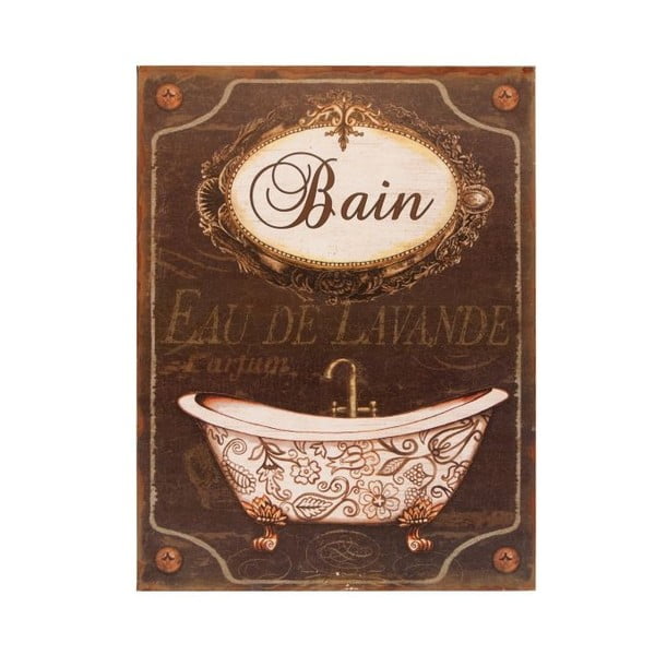 Tabliczka metalowa Antic Line Bain