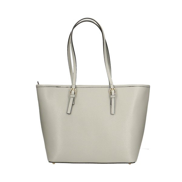 Chicca Borse Ruhalo Grey Leather Handbag-image-3