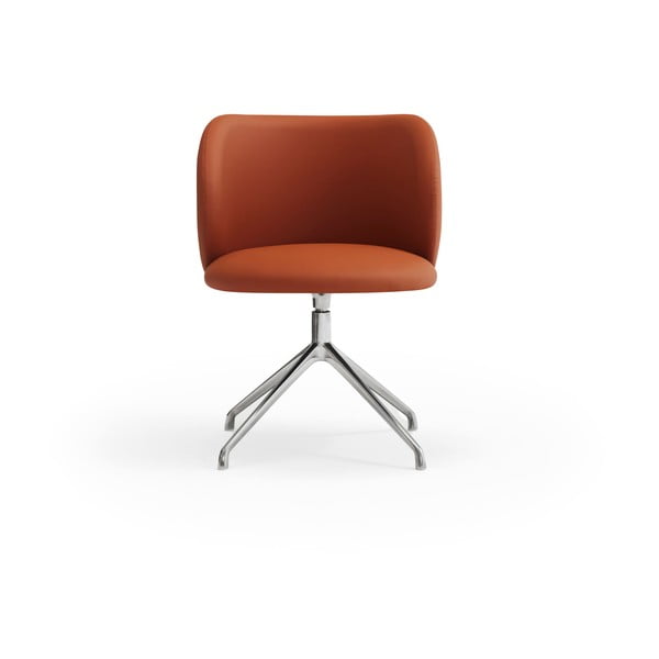 Pomarańczowy tapicerowany fotel jadalniany Mogi – Teulat-image-2