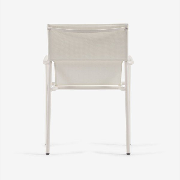 Białe aluminiowe krzesło ogrodowe Kave Home Zaltana-image-4