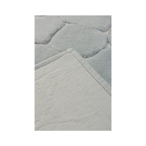 Zestaw 2 szarych bawełnianych dywaników łazienkowych Confetti Bathmats Parma Grey-image-1