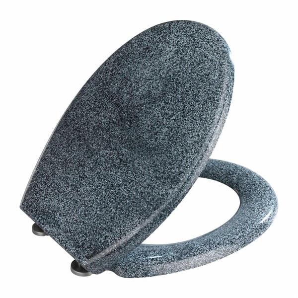 Deska sedesowa z dekorem betonu z łatwym domknięciem Wenko Premium Ottana, 45,2x37,6 cm-image-2