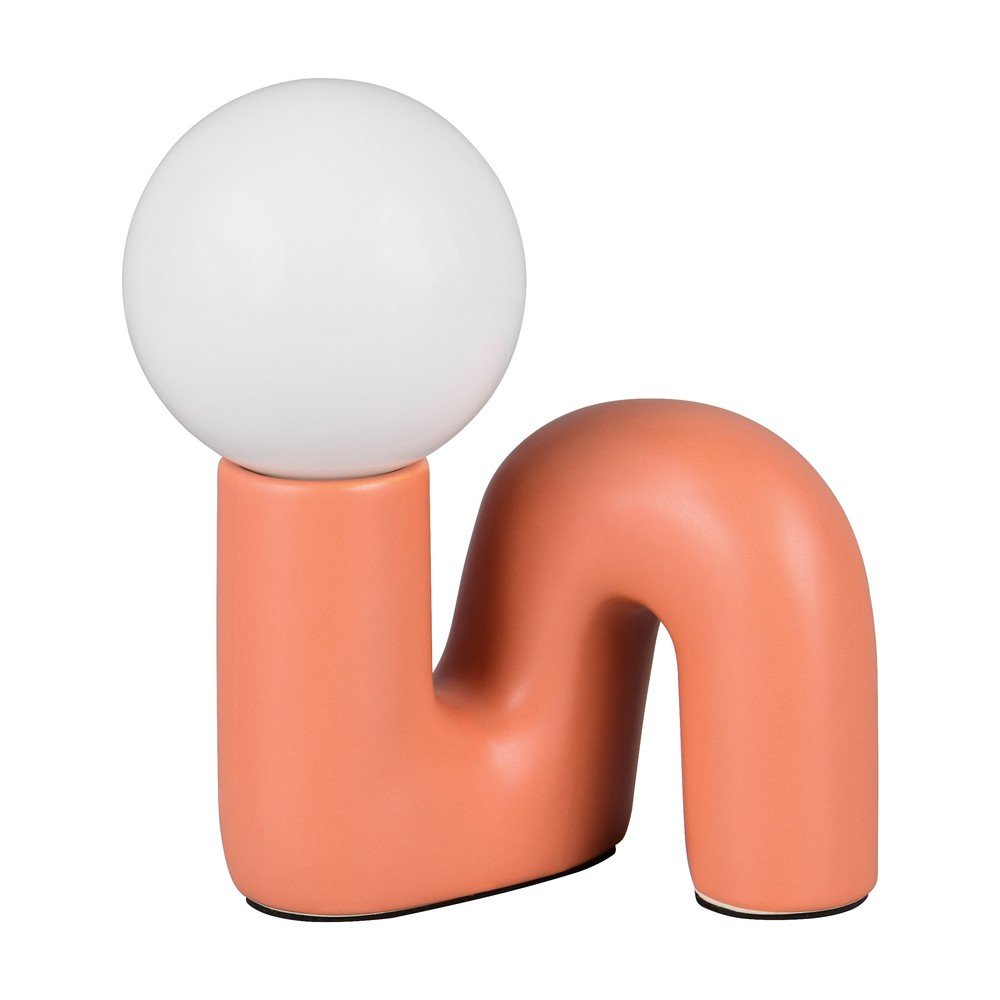 Pomarańczowa lampa stołowa ceramiczna (wysokość 21,5 cm) Quinn – Reality