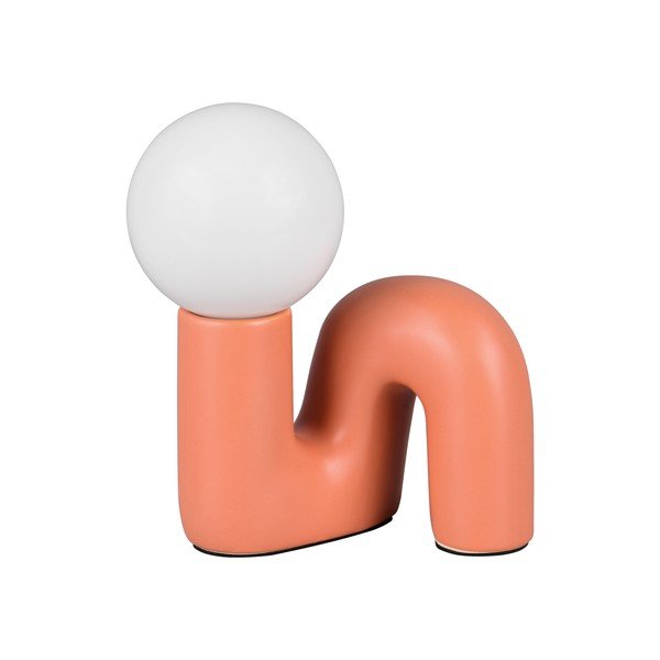 Pomarańczowa lampa stołowa ceramiczna (wysokość 21,5 cm) Quinn – Reality