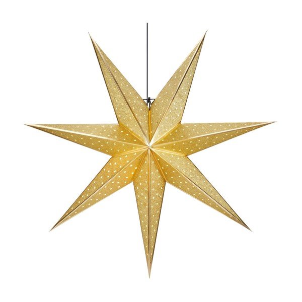 Dekoracja świetlna w kolorze złota ze świątecznym motywem ø 45 cm Glitter – Markslöjd