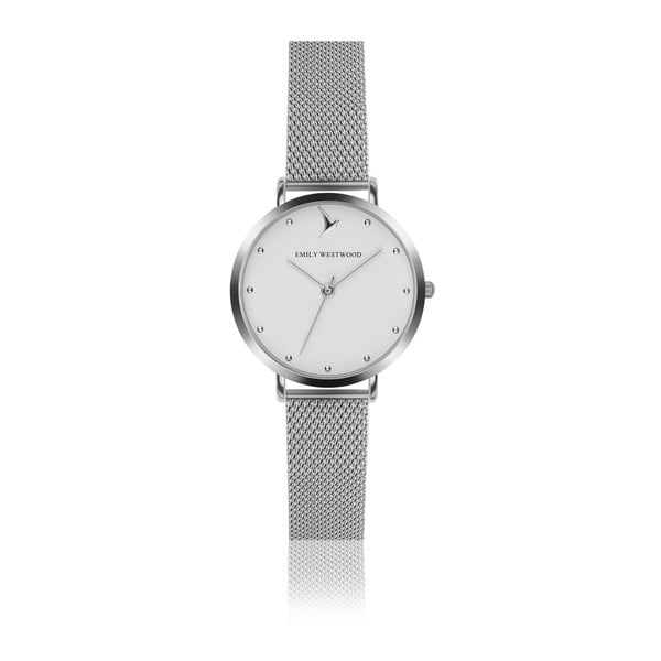 Zegarek damski z bransoletką ze stali nierdzewnej w srebrnym kolorze Emily Westwood Meeting