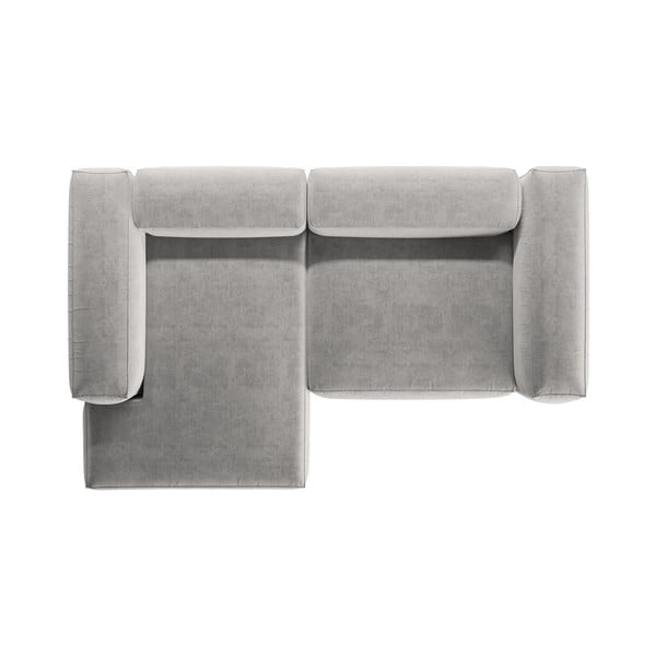 Jasnoszary narożnik (lewostronny/z szezlongiem) Bergamo – Cosmopolitan Design-image-3