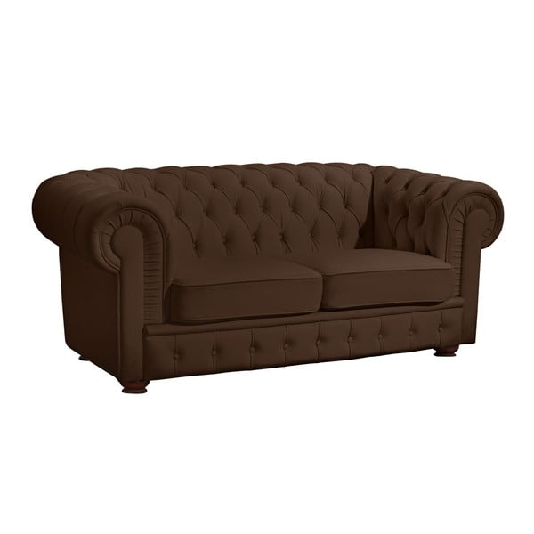 Brązowa sofa z imitacji skóry Max Winzer Bridgeport, 172 cm