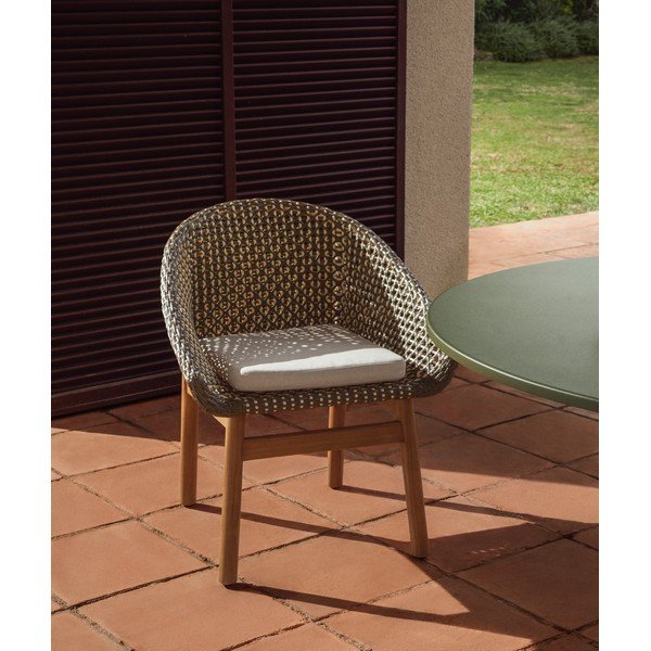 Zielone rattanowe krzesło ogrodowe Olbia – Kave Home-image-1
