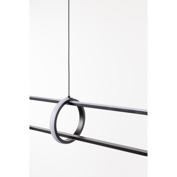Czarna metalowa lampa wisząca LED Alken – Bizzotto-image-4