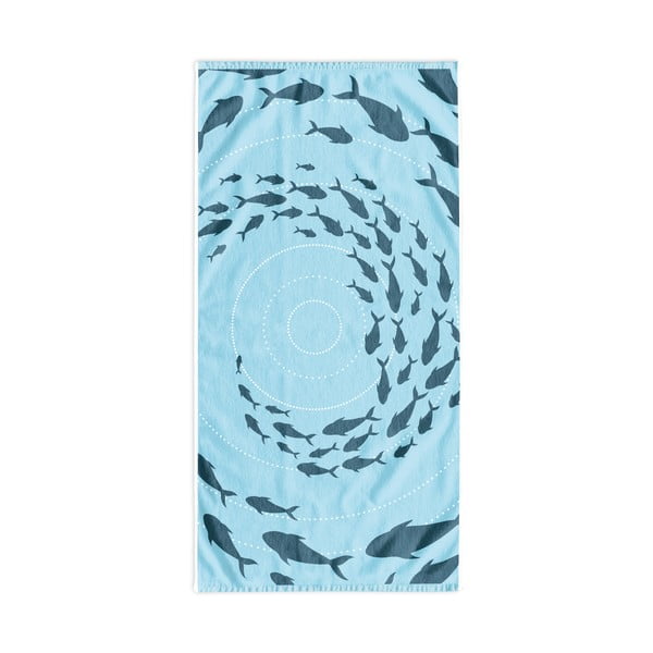Niebieski ręcznik plażowy 90x180 cm Shoal – DecoKing