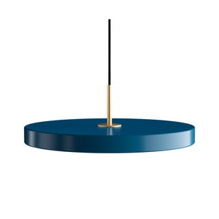 Ciemnoniebieska lampa wisząca UMAGE Asteria, Ø 43 cm