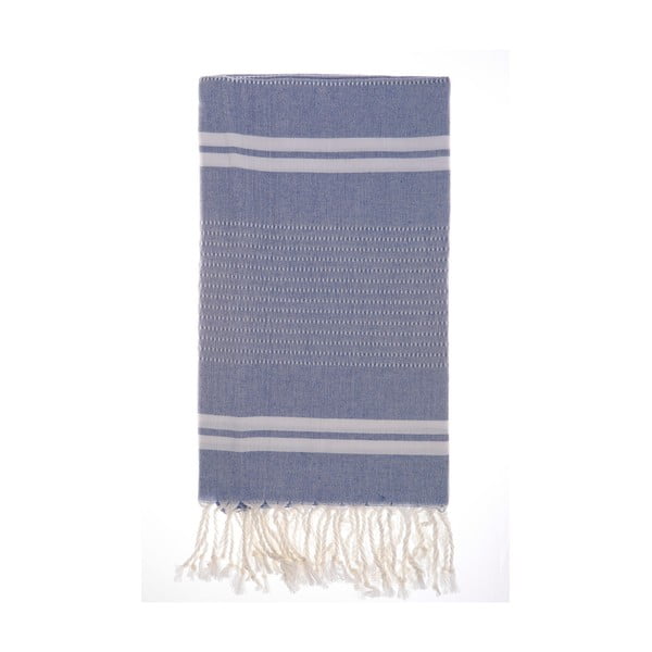 Ręcznik Hamam Bodrum Dark Blue, 100x180 cm