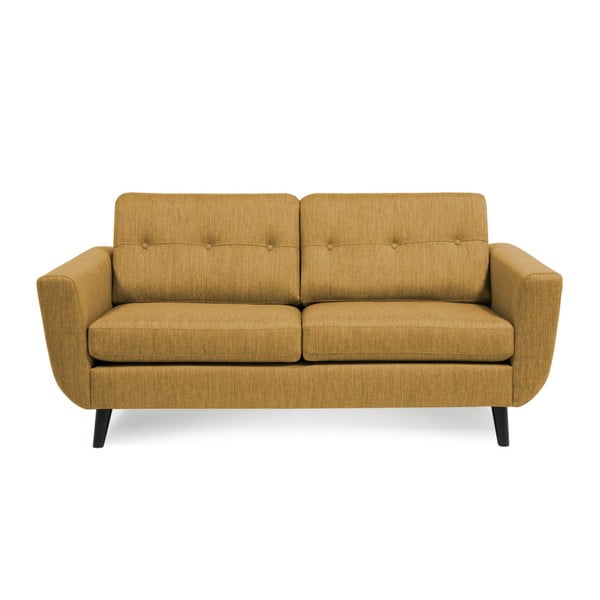 Musztardowa sofa 2-osobowa Vivonita Harlem