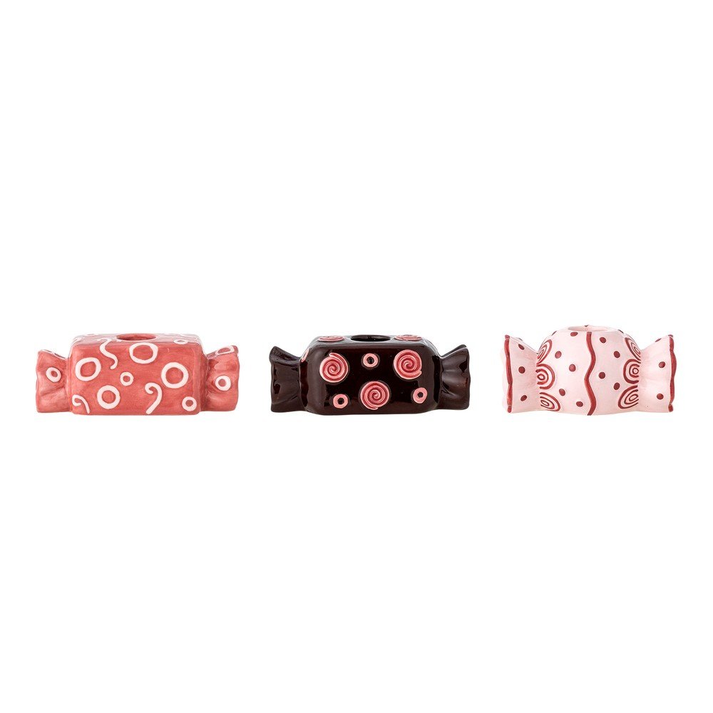 Ceramiczne świeczniki zestaw 3 szt. Maiano – Bloomingville