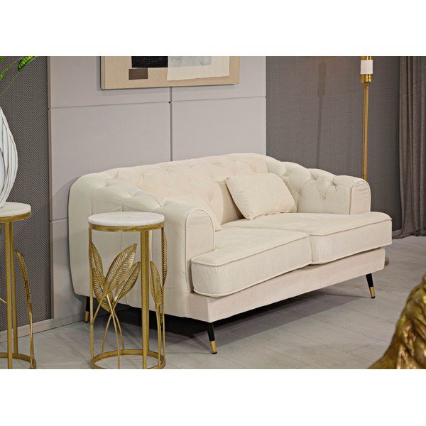Kremowa sofa 146 cm Praga – Mauro Ferretti-image-1