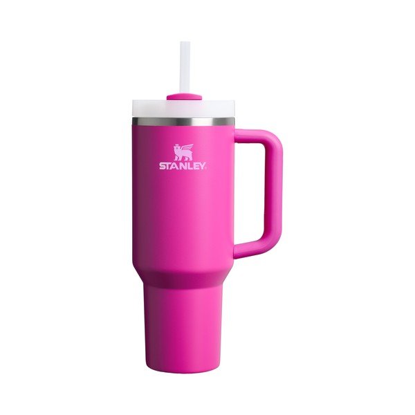 Różowy termos ze słomką ze stali nierdzewnej 1,18 l Quencher H2.0 FlowState Tumbler Violet Blossom – Stanley