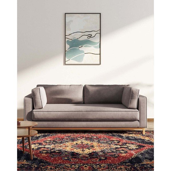 Jasnobrązowa aksamitna sofa 222 cm Celerio – Ame Yens-image-1