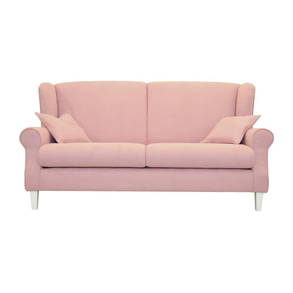 Różowa sofa 3-osobowa Sinkro Flamingo