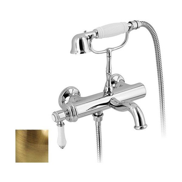 Bateria wannowa ścienna w kolorze brązu (2 otwory) Vienna – Sapho