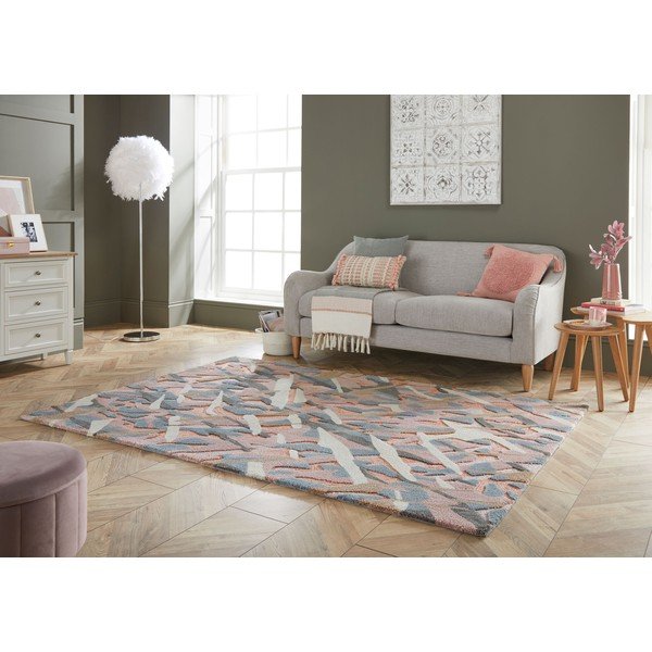 Szaro-różowy dywan Flair Rugs Bark, 160x230 cm-image-4