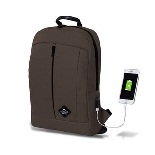 Ciemnobrązowy plecak z portem USB My Valice GALAXY Smart Bag