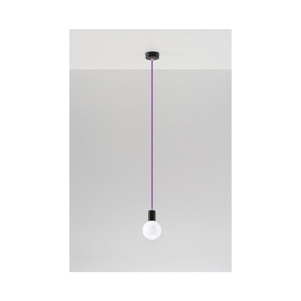 Fioletowa lampa wisząca Sollux Bombilla-image-1