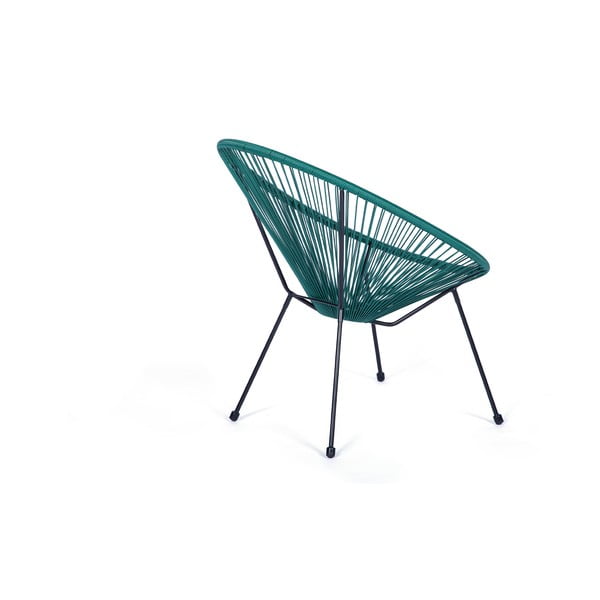 Zielony fotel ogrodowy ze sztucznego rattanu Bonami Selection Avocado-image-3