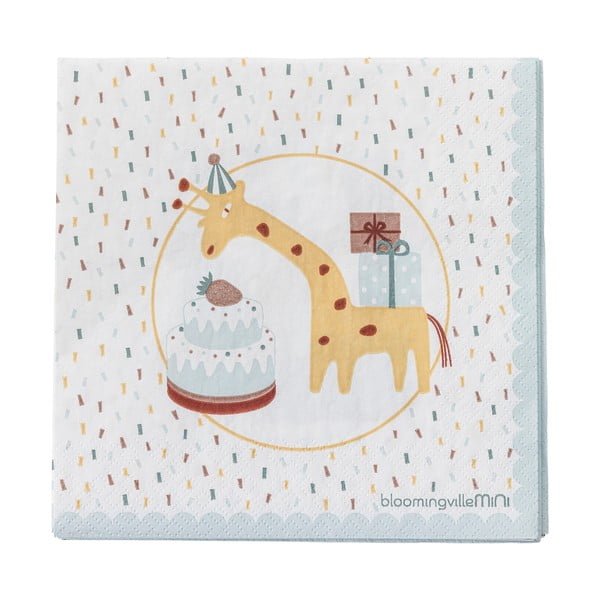 Papierowe serwetki zestaw 20 szt. 33x33 cm Celebrate – Bloomingville Mini-image-3