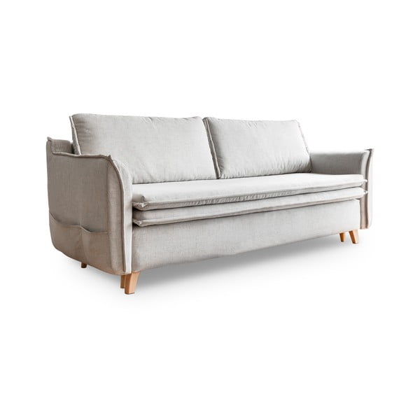 Kremowa rozkładana sofa 225 cm Charming Charlie – Miuform