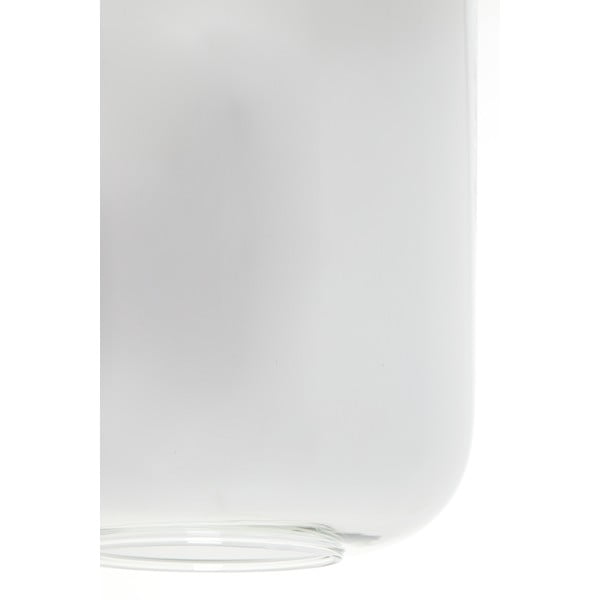 Czarna lampa sufitowa z szklanym kloszem 100x22 cm Lekar – Light & Living-image-1