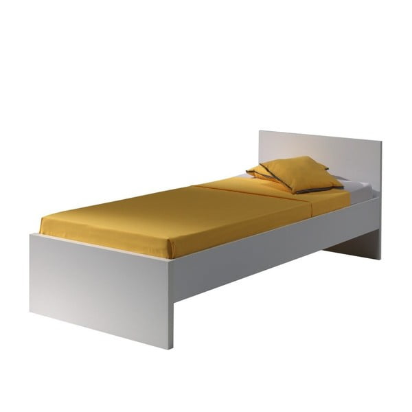 Białe łóżko Vipack Milan, 200x90 cm
