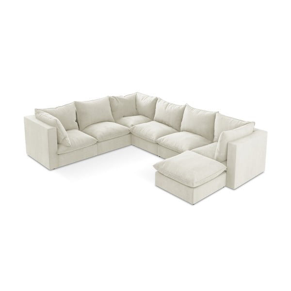 Beżowy narożnik (lewostronny/w kształcie litery U) Manao – Makamii-image-1