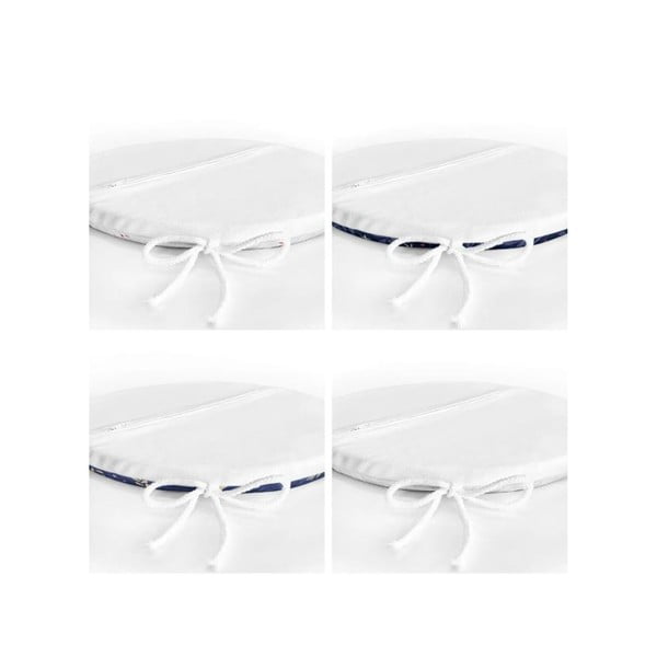 Poduszki na krzesła ze świątecznym motywem zestaw 4 szt. ø 40 cm Blue Christmas – Mila Home-image-2
