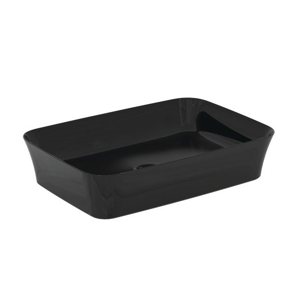 Ceramiczna umywalka w kolorze czerni z połyskiem 55x38 cm Ipalyss – Ideal Standard