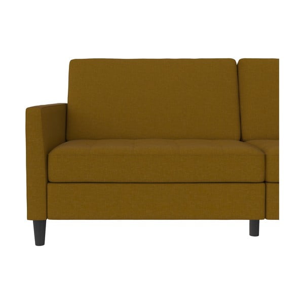 Żółta rozkładana sofa 86 cm Presley – Støraa-image-2