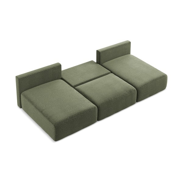 Zielony rozkładany/ze schowkiem narożnik Kalena – Makamii-image-4