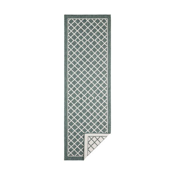 Zielono-kremowy chodnik odpowiedni na zewnątrz NORTHRUGS Sydney, 80x250 cm-image-2