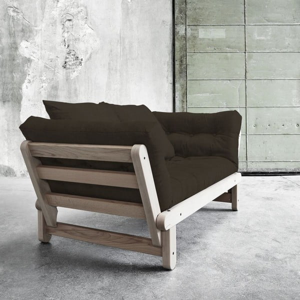 Sofa rozkładana Beat Beech/Choco Brown-image-3