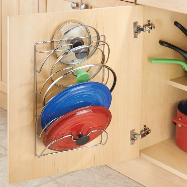 Ścienny stalowy stojak na pokrywki Classico – iDesign-image-4