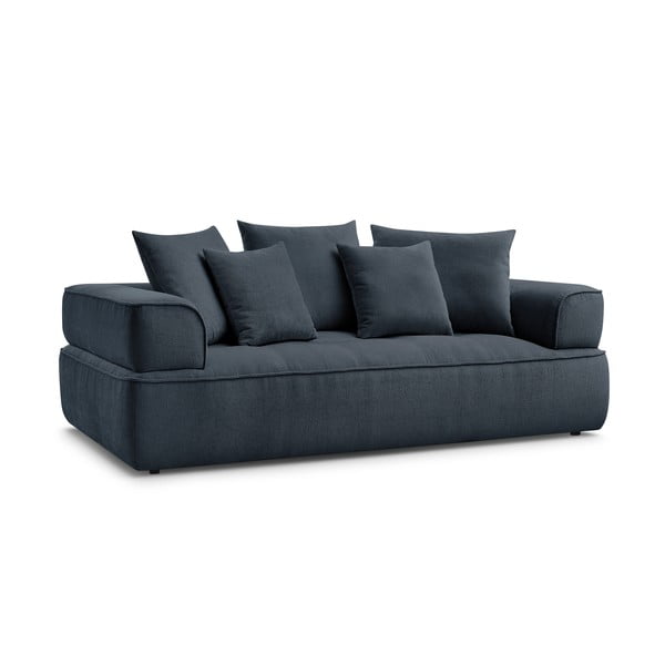 Ciemnoniebieska sofa z tkaniny szenilowej 237 cm Whesley – Bobochic Paris-image-3