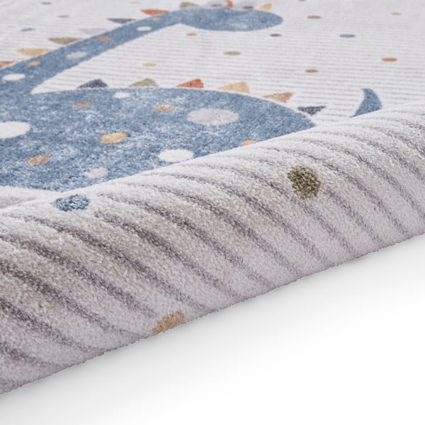 Niebiesko-jasnoszary dywan dziecięcy 120x170 cm Vida Kids Dinosaur – Think Rugs-image-4