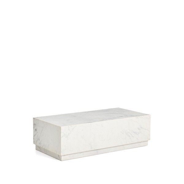 Biały marmurowy stolik 50x100 cm Sorein – Kave Home