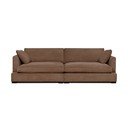 Jasnobrązowa sztruksowa sofa 266 cm Mobby – Scandic
