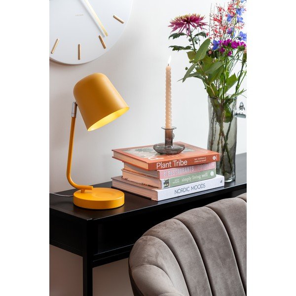 Metalowa lampa stołowa w kolorze ochry (wysokość 38,5 cm) Encantar – Leitmotiv-image-1