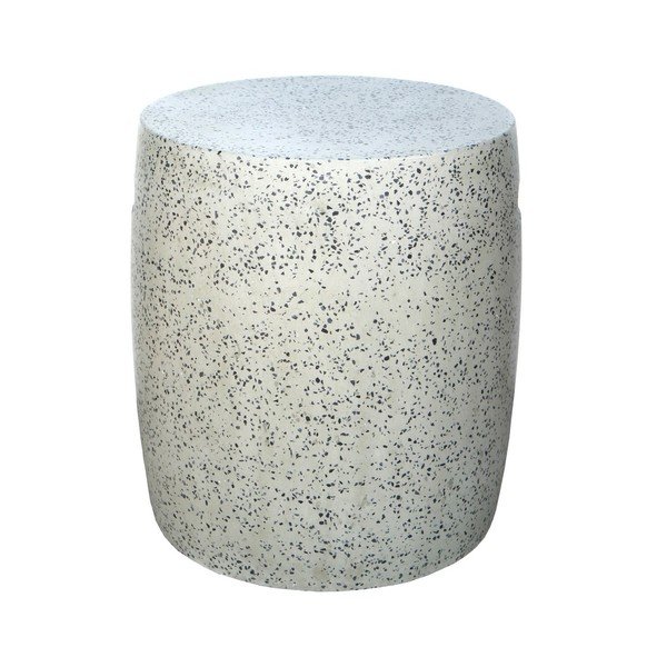 Okrągły stolik ogrodowy z lastryko ø 40 cm Terrazzo – LDK Garden-image-1
